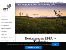 Tablet Screenshot of bestattungen-efeu.de